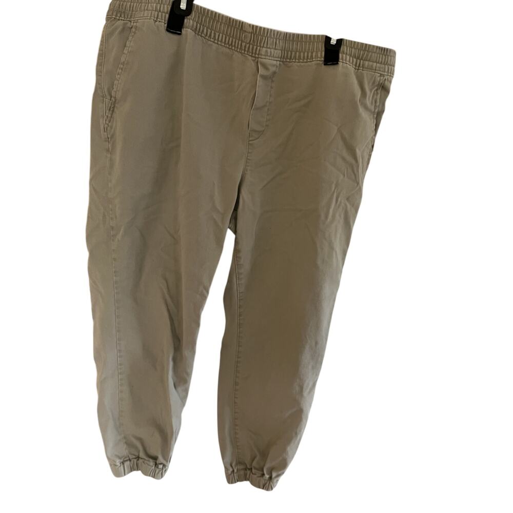 George Mens 2X Joggers Pants Chino Elastic Waist Cotton Blend Preppy Casual